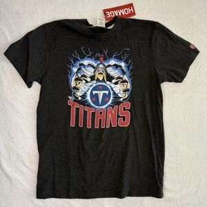 NWT Homage NFL Tennessee Titans Oilers Tshirt Sz Medium‎ Graphic Caricature Tee